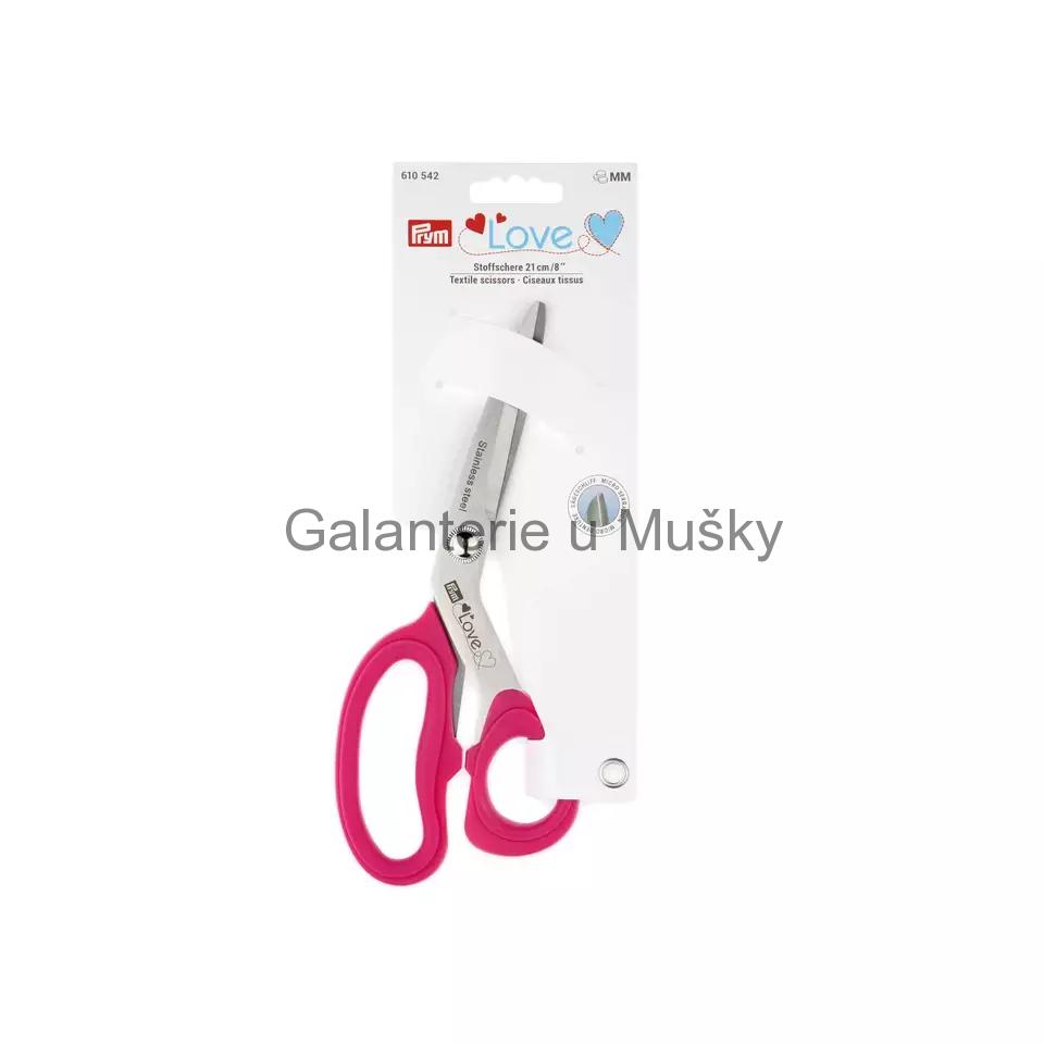 Nůžky krejčovské 21 cm MIKROZUB Prym LOVE