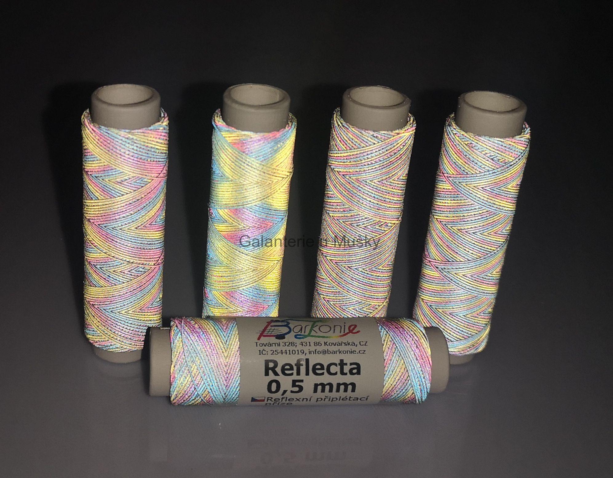 Reflexní přípletová příze – Reflecta 0,5 mm (multicolor)