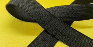 Pruženka galonová 20mm černá - Oeko-tex standard 100