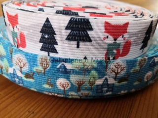 Pruženka 2,5cm TISK - liška v lese