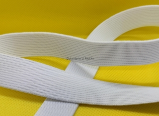 Pruženka tkaná 21mm bílá - Oeko-tex standard 100