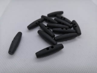 Plastová koncovka olivka 3cm - černá