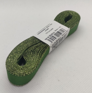 Stuha taftová 15 mm s rexorem - 322 - zelená+zlato - 10m