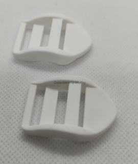 Spona žebříček 20 mm - bílá