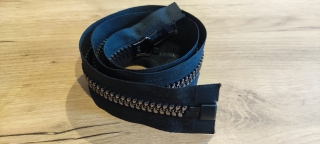 Zip 15mm kostěný nikl 85cm