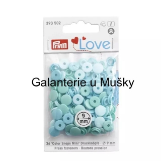 Patentky MINI "Color snaps" PRYM LOVE - 502 - mátový mix