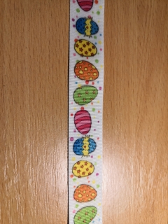 Stuha rypsová s tiskem 20 mm - Velikonční