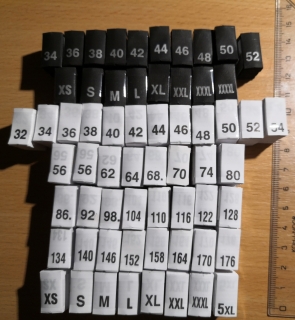 Štítky bílé 98
